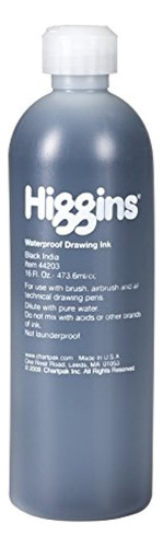 Tinta De Dibujo Pigmentada Higgins Negra India, Botella De 1