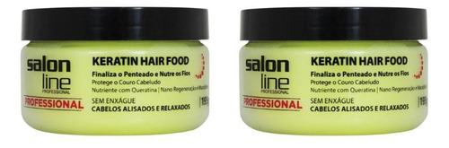 Pomada Capilar Salon Line Hair Food 195 - Kit Com 2un