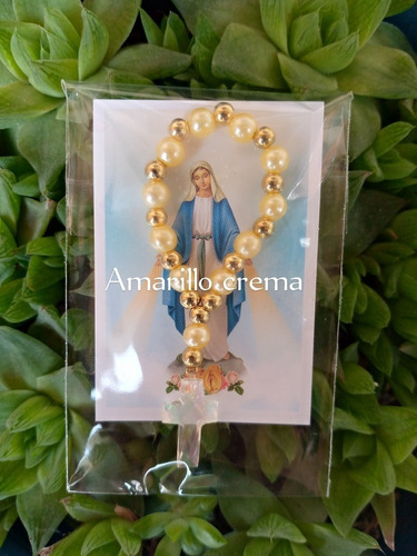 Imagen 5 de 10 de Mini Rosario Denario Bautizo (precio Por Docena)