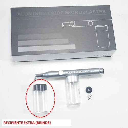 Jateador Microjato De Oxido De Aluminio Com Água Biomimetica