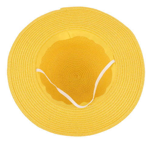 Sombrero De Playa De Paja Con Ala Ancha, Tejido Ligero, Para
