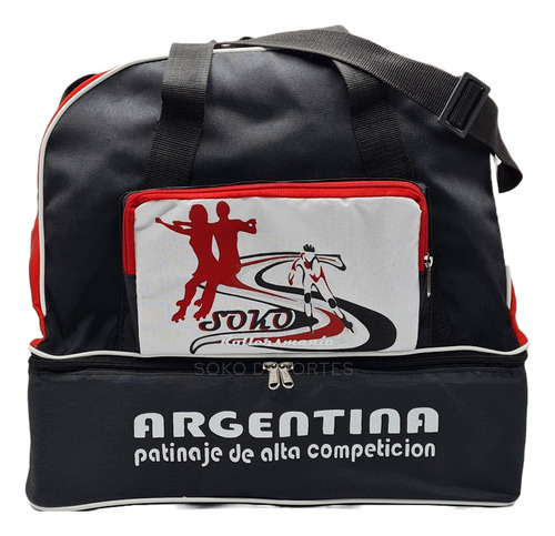 Bolso Patines Cajon Artistico Roller Colores Logo A Pedido