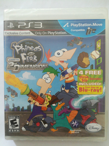 Phineas And Ferb Across The 2nd Dimension Ps3 Nuevo Original