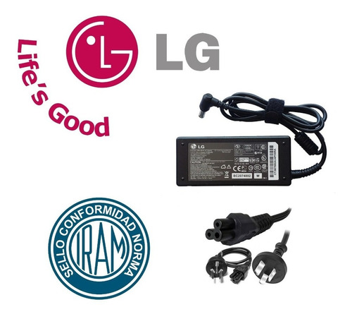 Fuente P Monitor LG 23ea53 19v Nuevos Envios Gtia 8-7