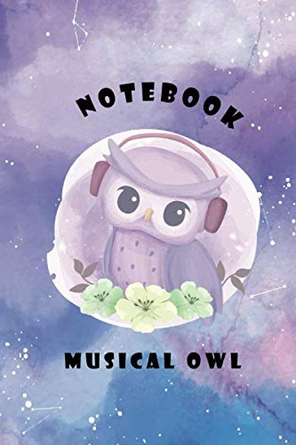 Notebook Musical Owl: Cuaderno De Lineas Hermoso Diseño Idea