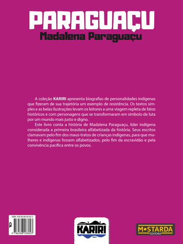 Paraguacu - Madalena Paraguacu, De Ormaneze, Fabiano. Editorial Mostarda, Capa Mole, Edição 1 Em Português, 2023