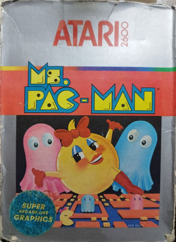 Ms. Pac-man Atari 2600 Con Caja Y Manual (Usado)