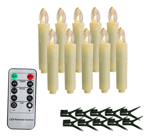 Velas Cónicas Led Para Ventana, Centros De Mesa De Navidad,