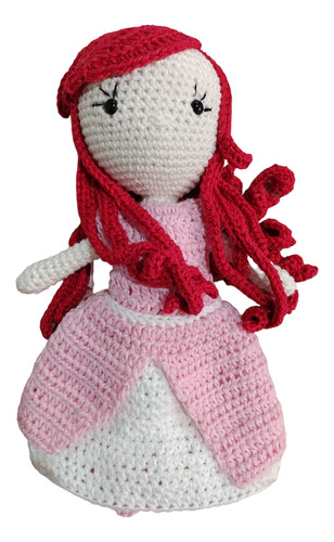 Boneca Sereia De Crochê Amigurumi