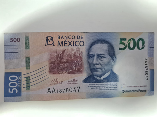 Billete De $500 Serie Aa