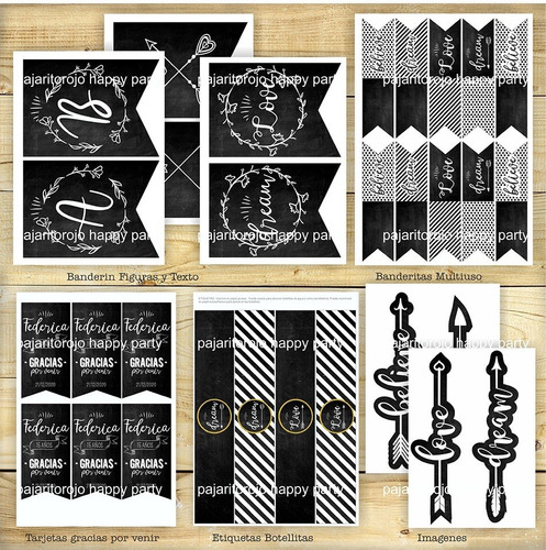 Kit Chalkboard Quince Años