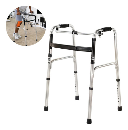 Andadera Ortopedica Adulto Andador Plegable Aluminio 120 Kg