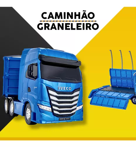 Miniatura Caminhao Iveco Graneleiro Escala 1/30 - Usual em