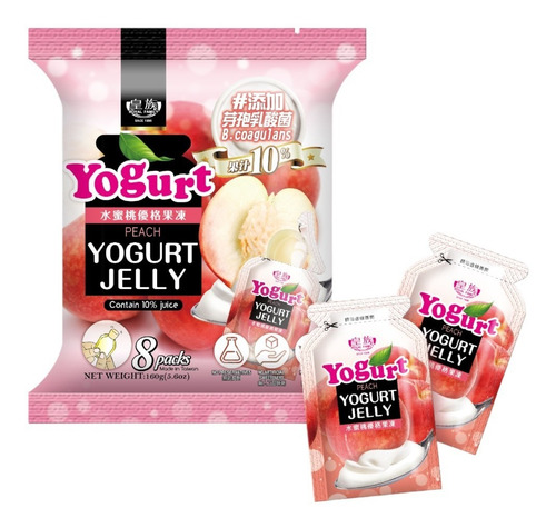 Gelatina Sabor Yogurt De Durazno, Royal , 160 G