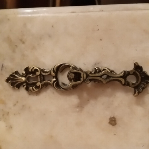 Herraje De Mueble Antiguo Bronce Frances Tirador Puerta Luis (Usado)