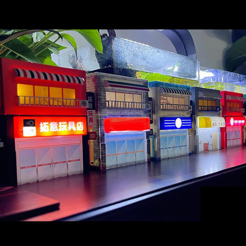 Escala 1:64 Tienda Diorama Modelo Mesa De Arena Escritorio