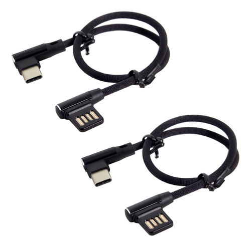 Cable De Datos 2x Usb-c 3.1 -c A Izquierda En Ángulo Derecho