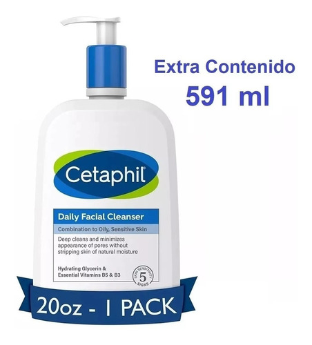 Cetaphil Limpiador Facial 591ml - mL a $237