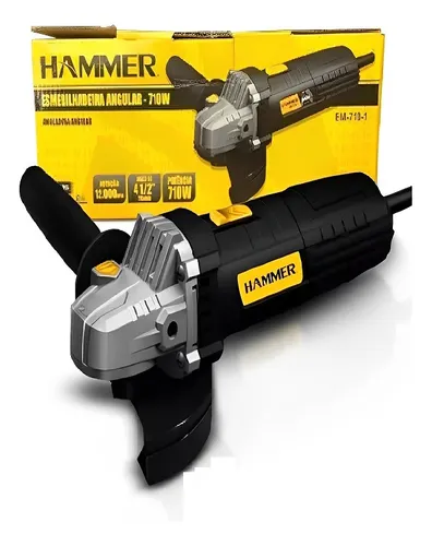 comprar Esmerilhadeira Angular Hammer 4 1\u002F2pol 710w 12000rpm