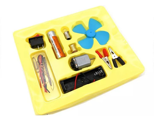 Set Escolar Circuito Eléctrico Con Helice , 12 Piezas