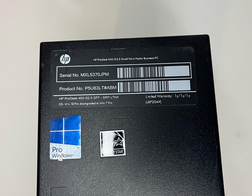 Hp Prodesk 400 G2.5, Intel Core I3 4160, 1tb Hdd (Usado)