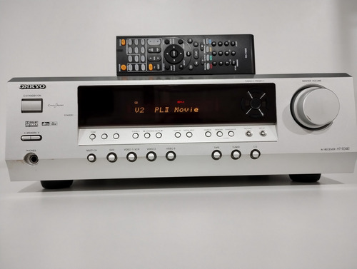 Receiver Onkyo A/v. Mod: Ht-r340 C/ 500 W + Z B + Cr Usado Prateado (Usado)