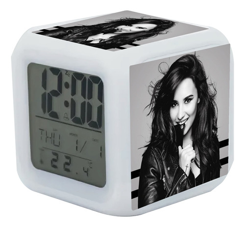 Reloj Despertador Demi Lovato Con Luz Led
