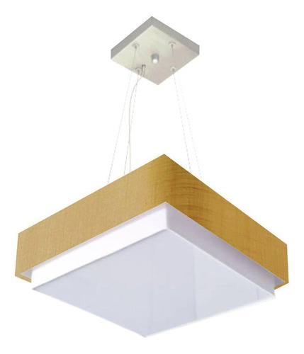 Lustre Para Sala De Jantar Vivare Md-4405 Cúpula Em Tecido 6