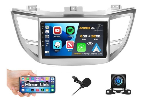 Estereo Hyundai Tucson 2015-2018 Android Carplay Gps 2+32g