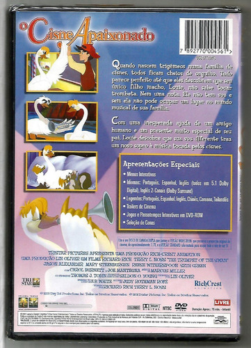 Dvd O Cisne Apaixonado - Richard Rich - Lacrado