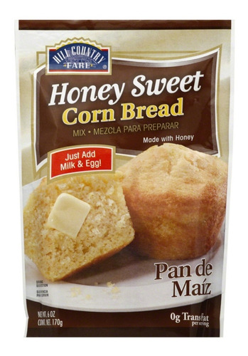 Harina Para Preparar Pan De Elote Honey Sweet Corn Bread Mix