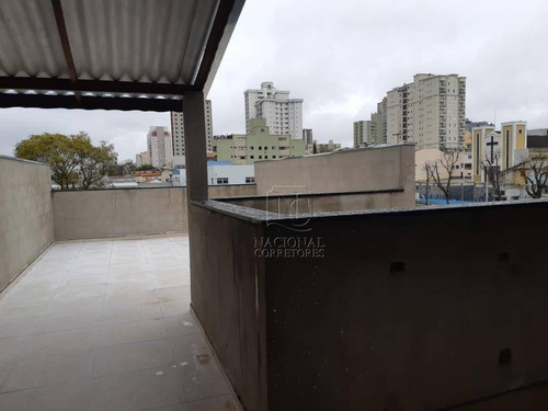 Cobertura Com 2 Dormitórios À Venda, 70 M² Por R$ 500.000,00 - Campestre - Santo André/sp - Co3972