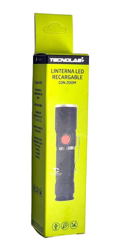Linterna Led Recargable Usb Tecnolab Tl214 / Tecnocenter