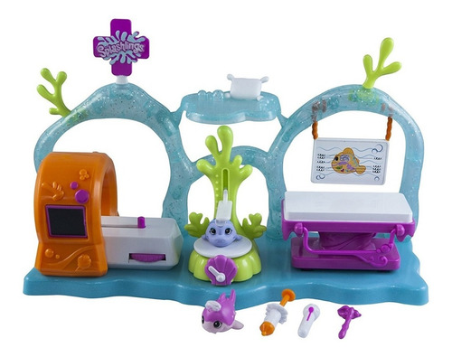 Set Splashlings Hospital Medico Accesorios 2 Pecesitos