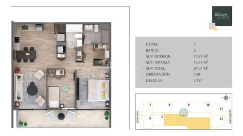 Departamento En Venta De 2 Dorm. En Ñuñoa