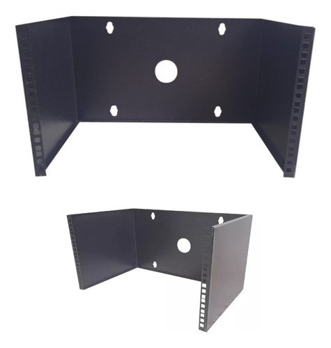 Rack Abierto 6u Pared Negro Metalnet