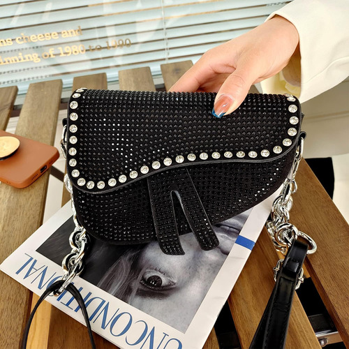Ynport Rinestone Saddle Bags Monedero Para Mujer Bolso De De