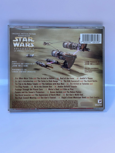 Cd Star Wars Episodio 1 La Amenaza Fantasma Estándar
