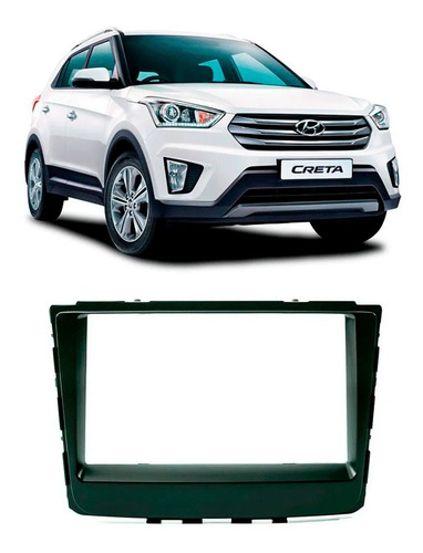 Moldura Painel 2 Din Mp5 Som Multimidia Hyundai Creta