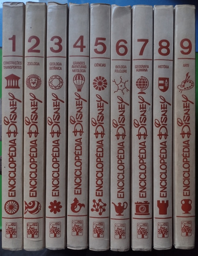 Enciclopédia Disney 1972 Coleção Completa 9 Volumes (Usado)