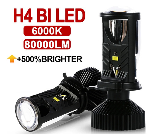 Focos Led Mini Proyector De Lupa H4