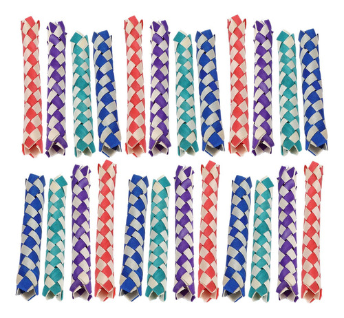 Trampas Para Dedos De Bambú, 24 Piezas, Pájaros, Loros, Jugu