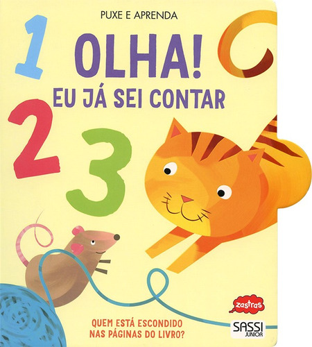 Olha! Já sei contar: puxe e aprenda, de Gaule, Matteo. Livro cartonado em português