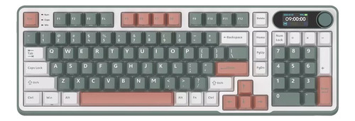 Rk Royal Kludge S98 Clay Green Gamer Mechanical Keyboard