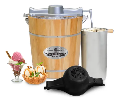 comprar Máquina Para Hacer Helados Elite Gourmet Old Fashioned De 4 