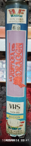La Justicia Del Dragon Película Vhs Serie Tv Cine No Dvd 80 (Usado)