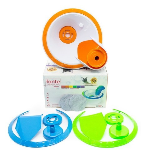 Fonte Bebedouro Gato Cães Cachorros 2l Petlon Cor Kit4 110V