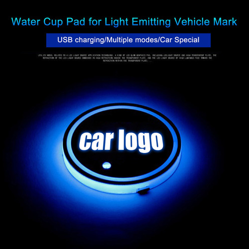 S Porta-copos Com Logotipo De Carro Led, Almofada, Garrafa,