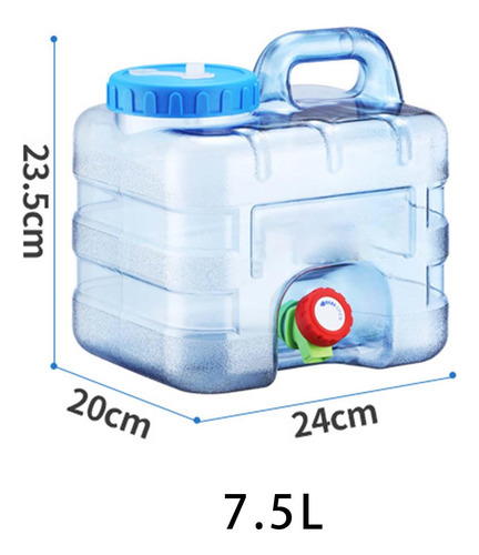 Contenedor De Agua Para Acampar Con Cubo De Agua 7,5 Litros