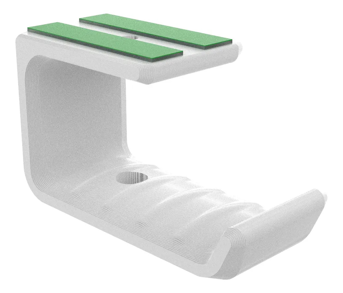 Suporte Headset Gamer Headphone Fone Ouvido Reforçado Mesa Cor Branco